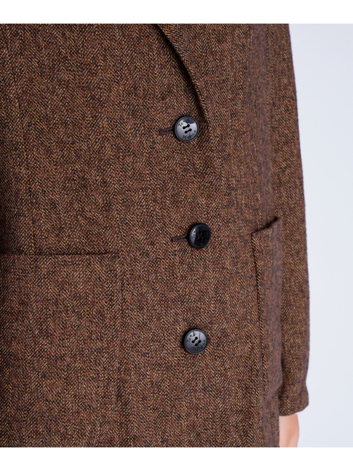 To b. by agnès b. 【Outlet】コットン ツイード テーラードジャケット ブラウン