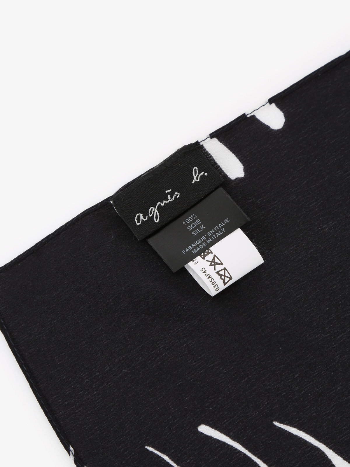 HOMME メンズ 【Outlet】AP45 FOULARD スカーフ ブラック