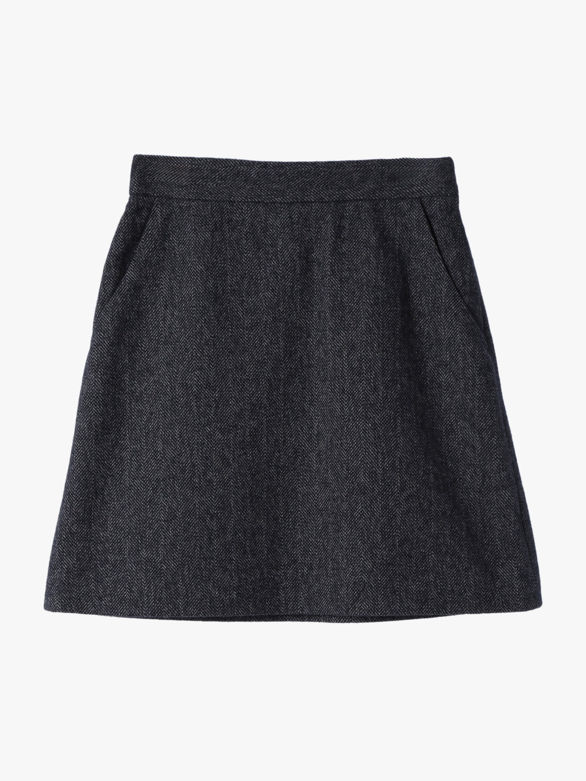 To b. by agnès b. 【Outlet】コットン ツイード ミニスカート ブラック