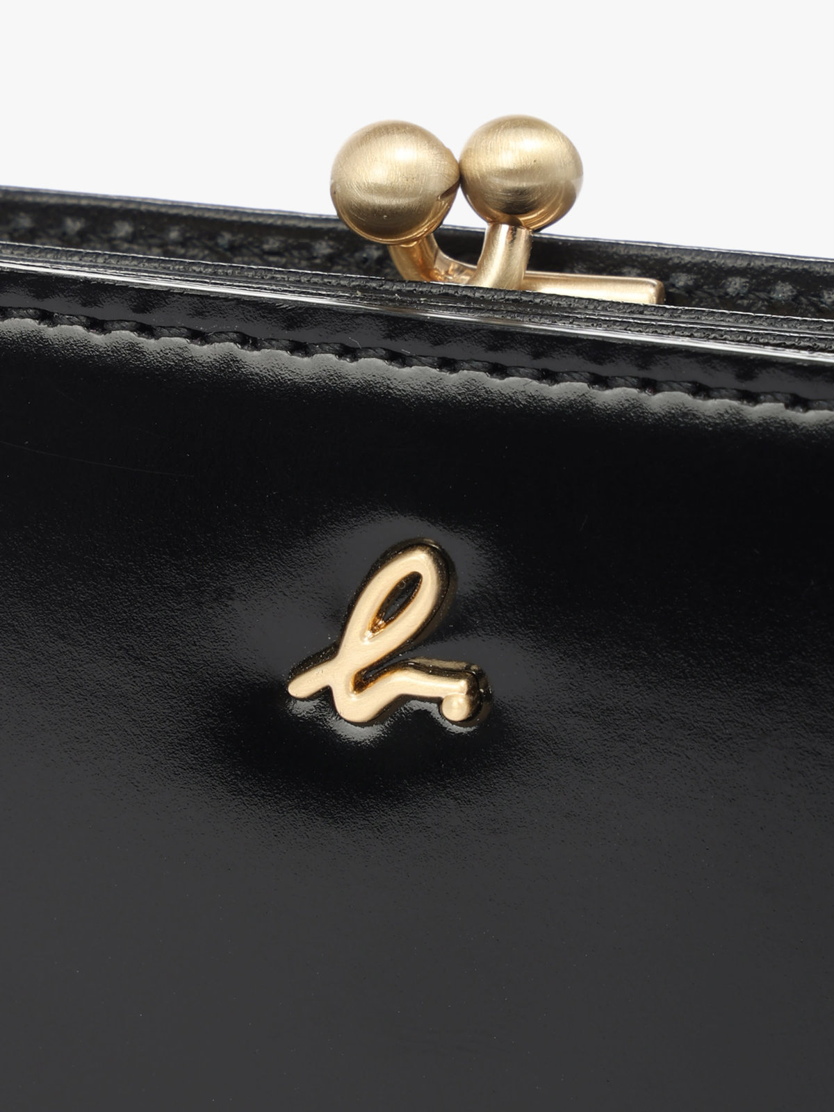 VOYAGE ウィメンズ バッグ＆ウォレット ガラスレザー 二つ折り ウォレット ”Gloria” XAW05-01 ブラック