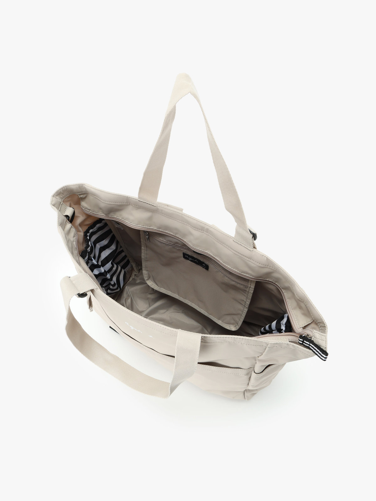 ENFANT ユニセックス ロゴ ペアレンツバッグ マザーズバッグ ベージュ