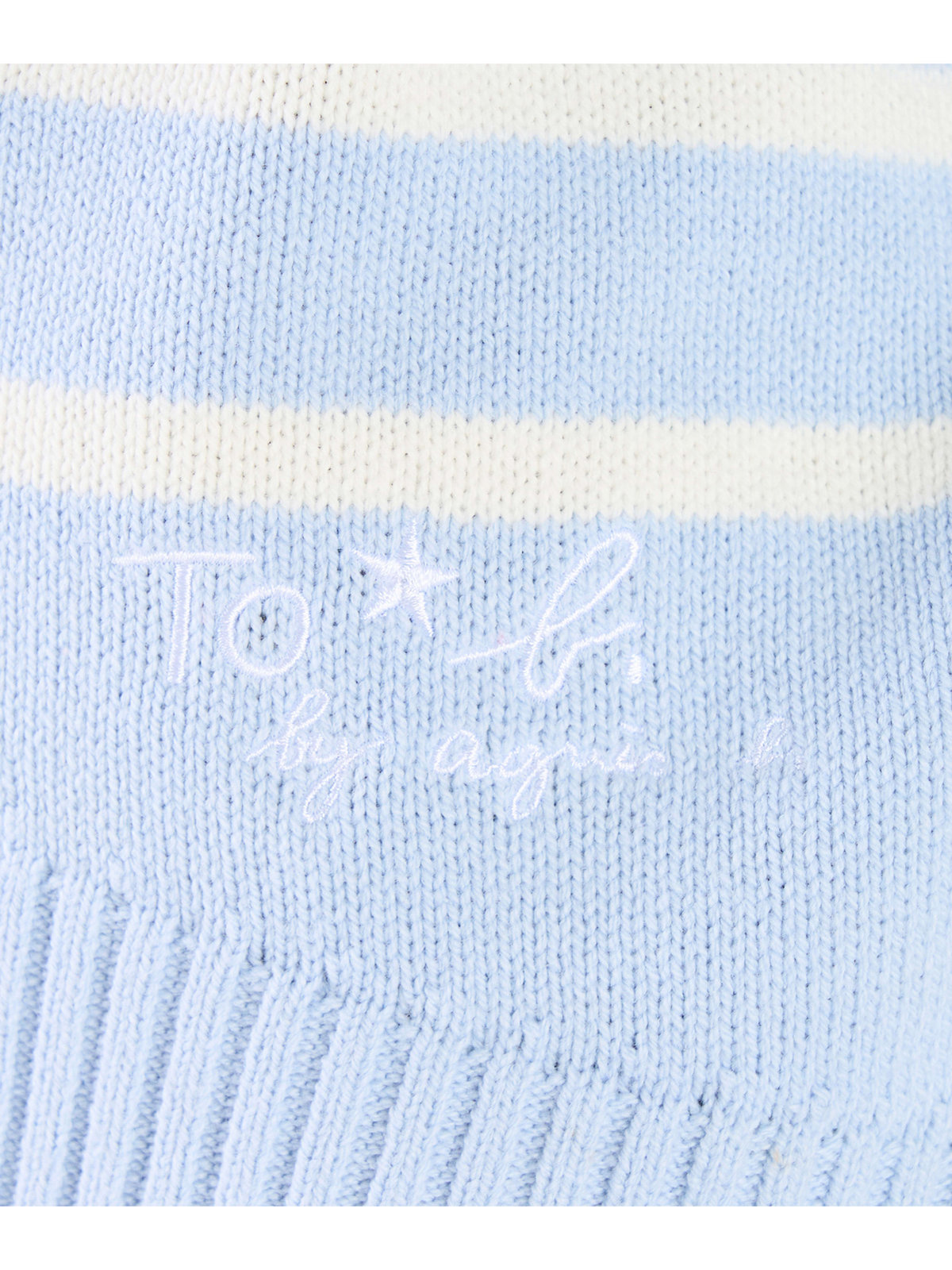 To b. by agnès b. ソフトニット プルオーバー ブルー