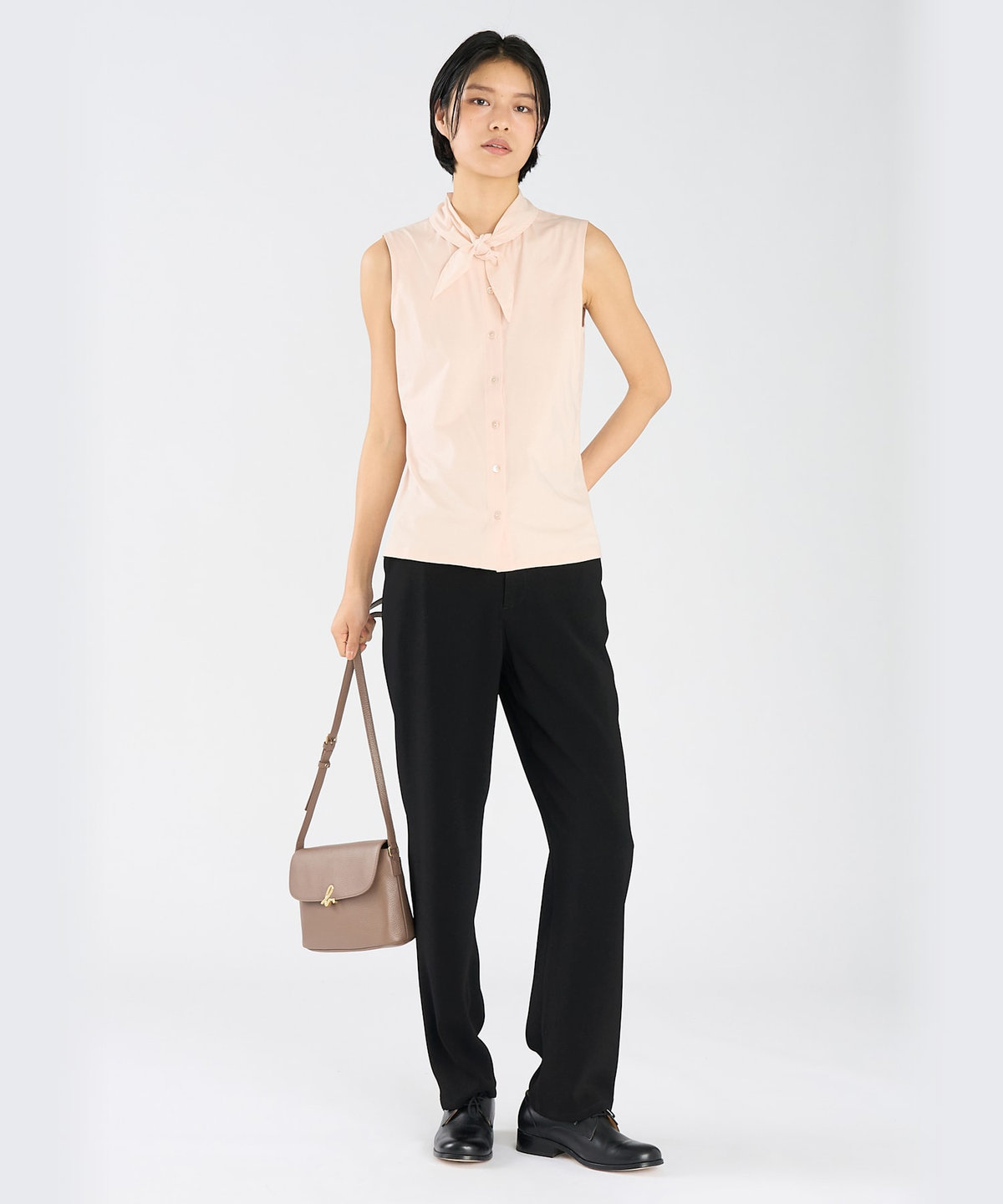 FEMME ウィメンズ コットン ノースリーブ ブラウス "Jane" ピンク系その他