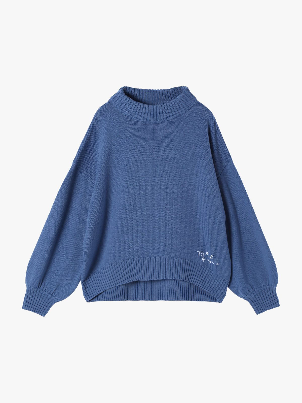To b. by agnès b. ソフトニット プルオーバー ネイビー