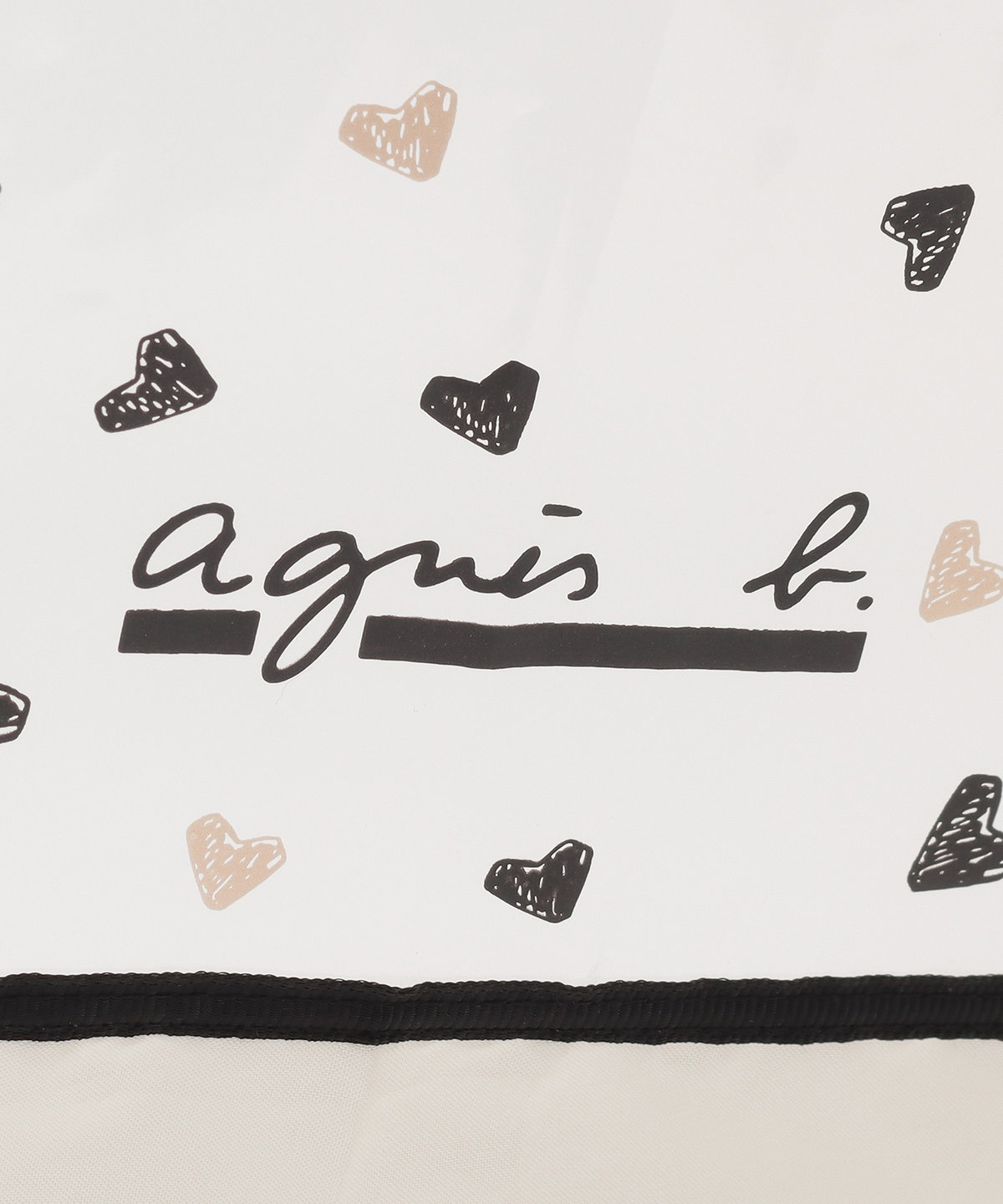 FEMME ウィメンズ ハート ビニール長傘 オフホワイト