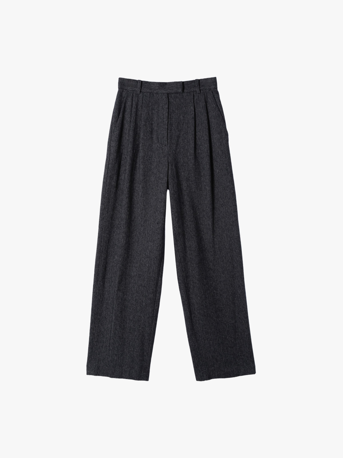 To b. by agnès b. 【Outlet】コットン ツイード パンツ ブラック