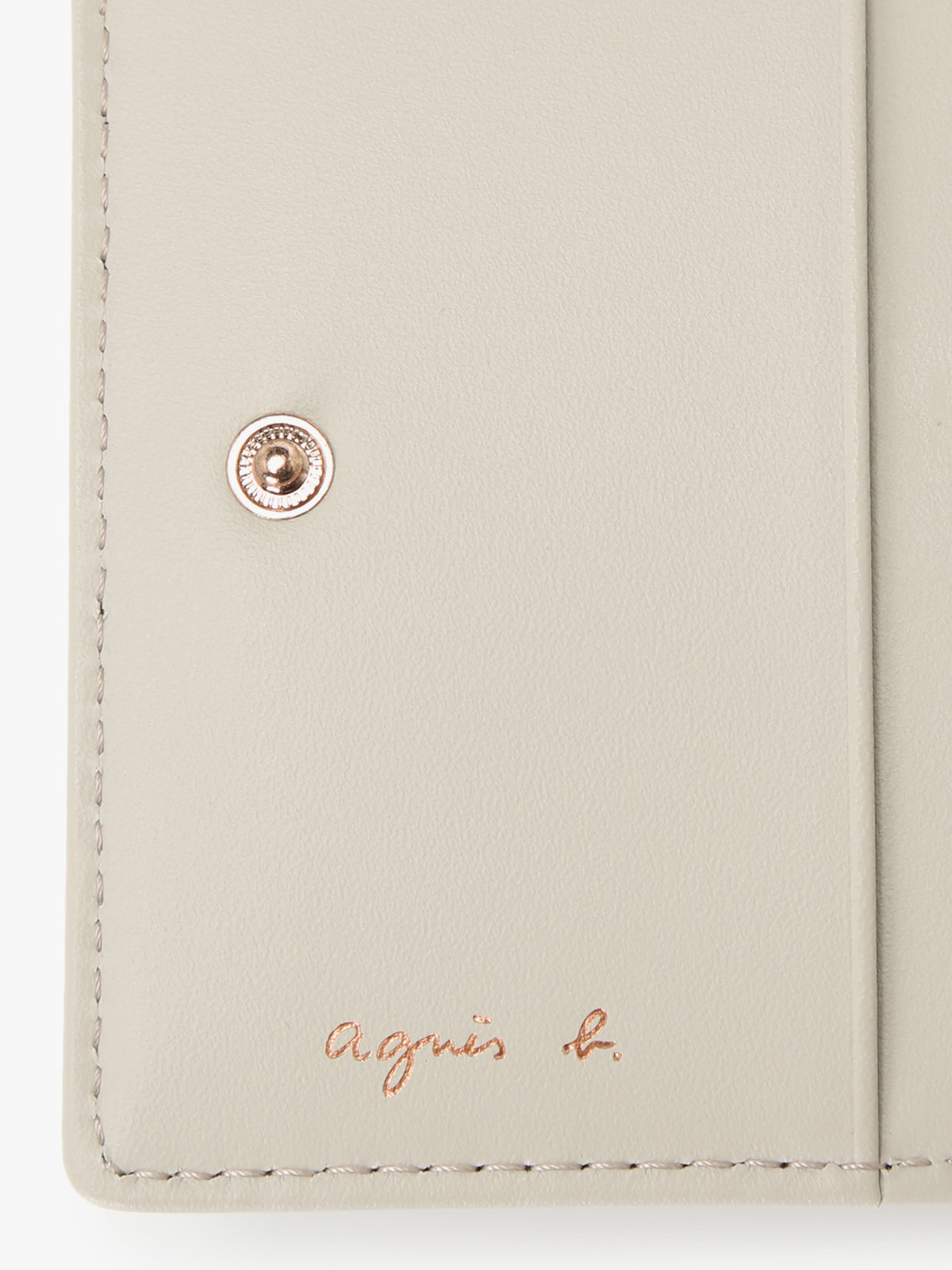 VOYAGE ウィメンズ バッグ＆ウォレット ガラスレザー 二つ折り ウォレット ”Gloria” XAW05-01 ベージュ