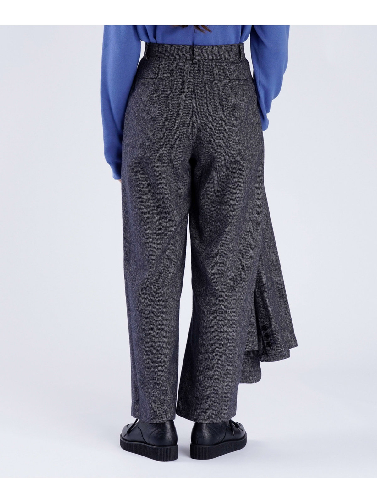 To b. by agnès b. 【Outlet】コットン ツイード パンツ ブラック