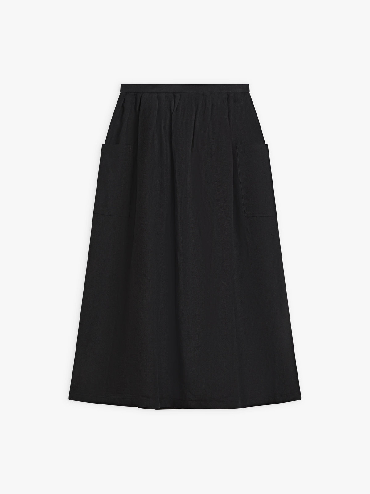 FEMME ウィメンズ リネン ロングスカート ”Telma” ブラック