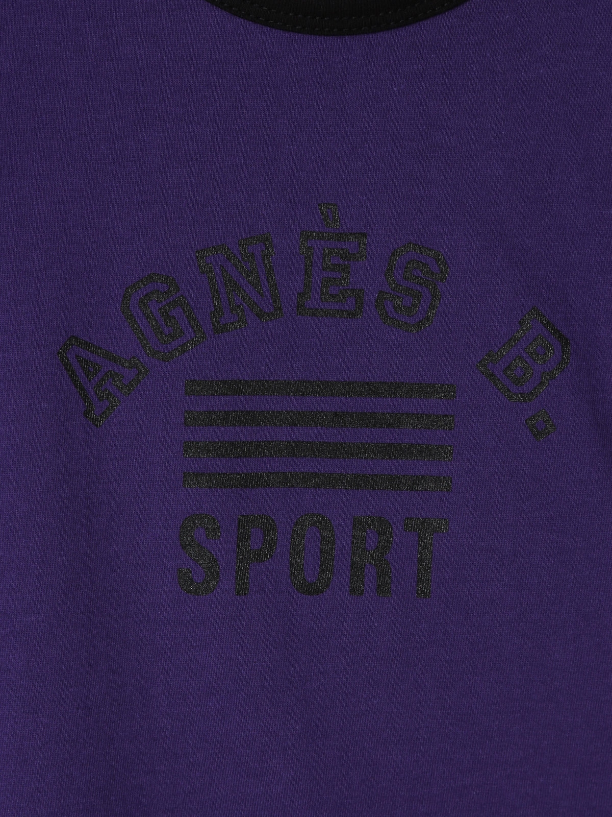 ENFANT ベビー ベビー ロゴ プリント コットン 半袖 Tシャツ パープル系その他