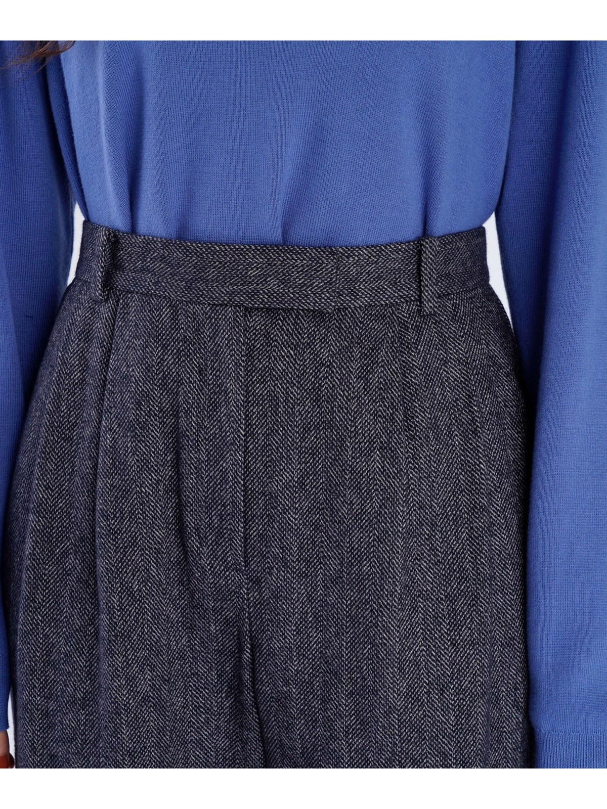 To b. by agnès b. 【Outlet】コットン ツイード パンツ ブラック