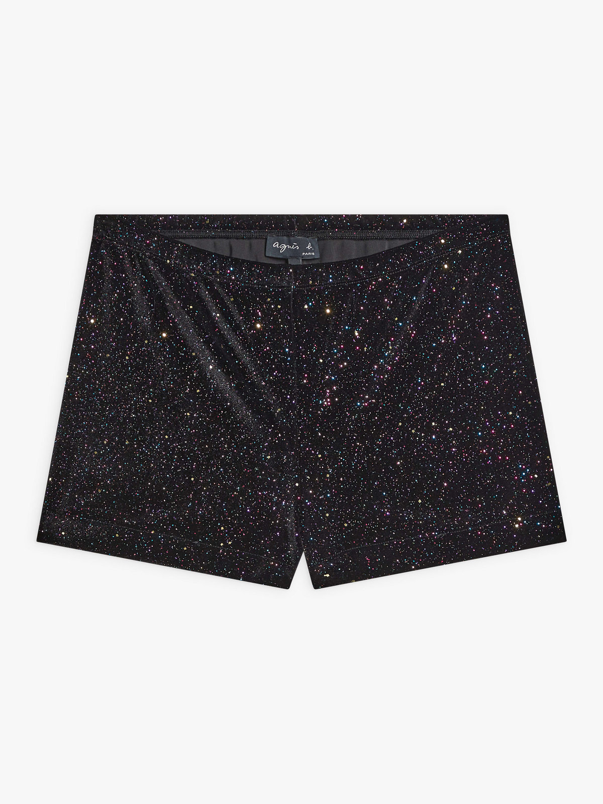 FEMME ウィメンズ 【Outlet】JJG1 SHORT ベロア グリッター ショートパンツ ブラック系その他