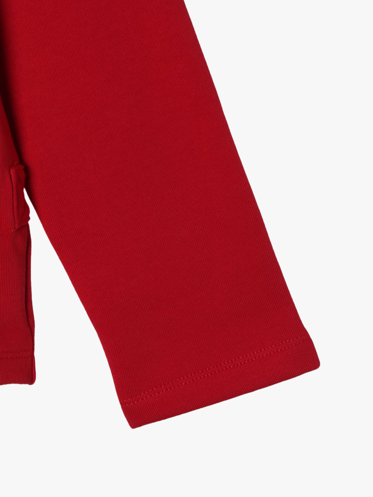 ENFANT ユニセックス キッズ コットン メルトン 長袖 カーディガンプレッション レッド