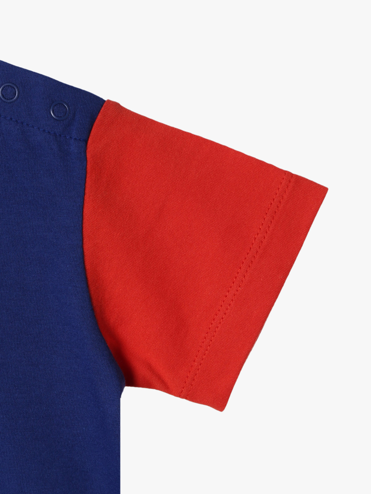 ENFANT ベビー ベビー ロゴ プリント コットン 半袖 Tシャツ ネイビー