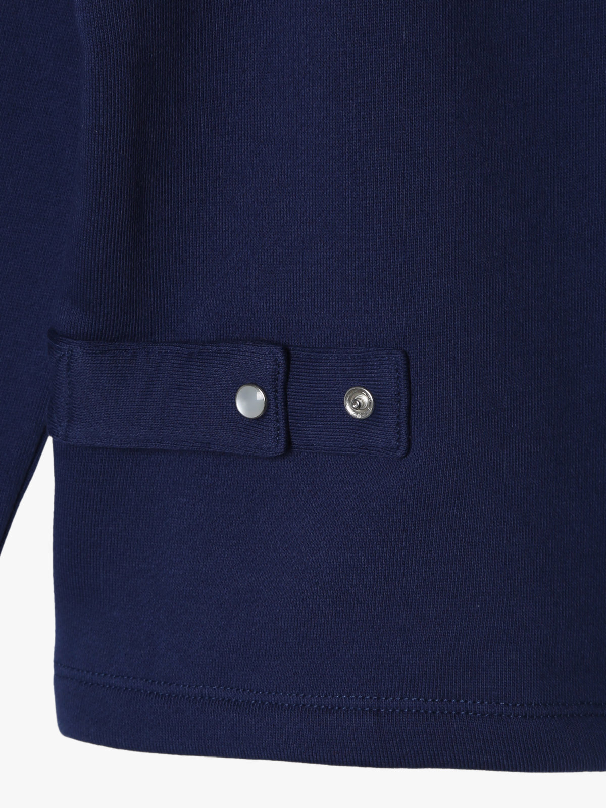 ENFANT ユニセックス キッズ コットン メルトン 長袖 カーディガンプレッション ネイビー