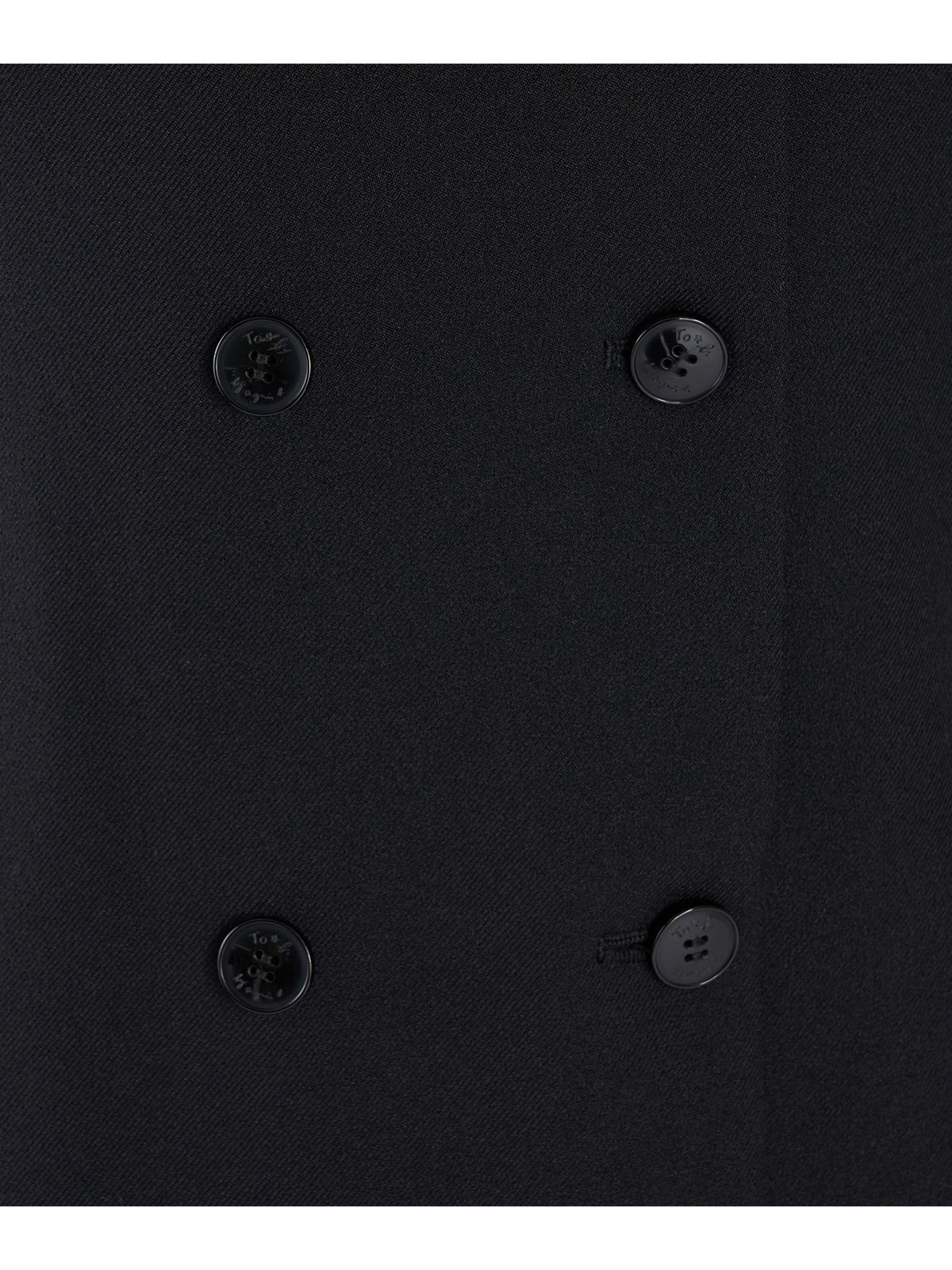 To b. by agnès b. ダブルブレスト ジレ ワンピース ブラック