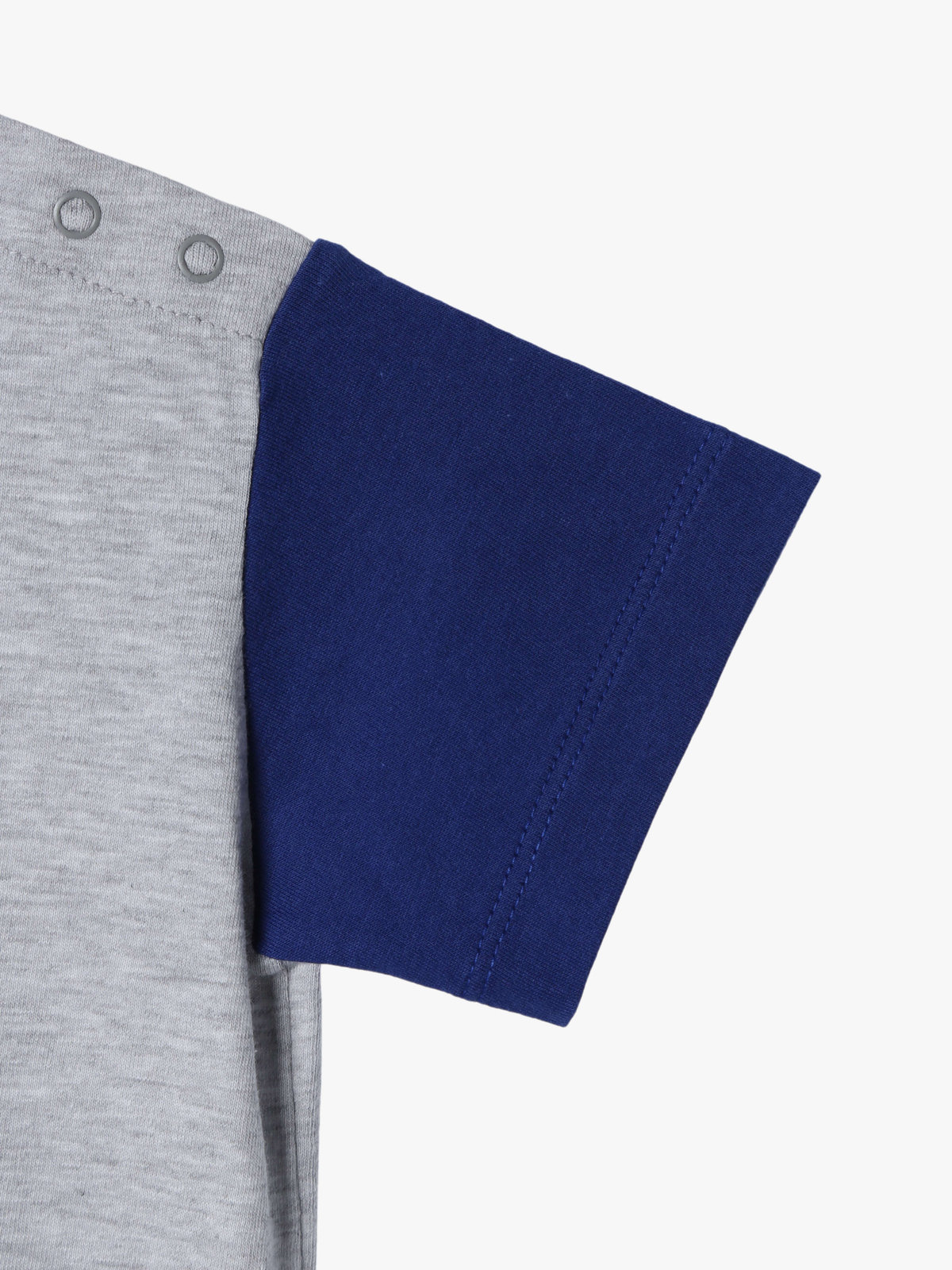 ENFANT ベビー ベビー ロゴ プリント コットン 半袖 Tシャツ グレー