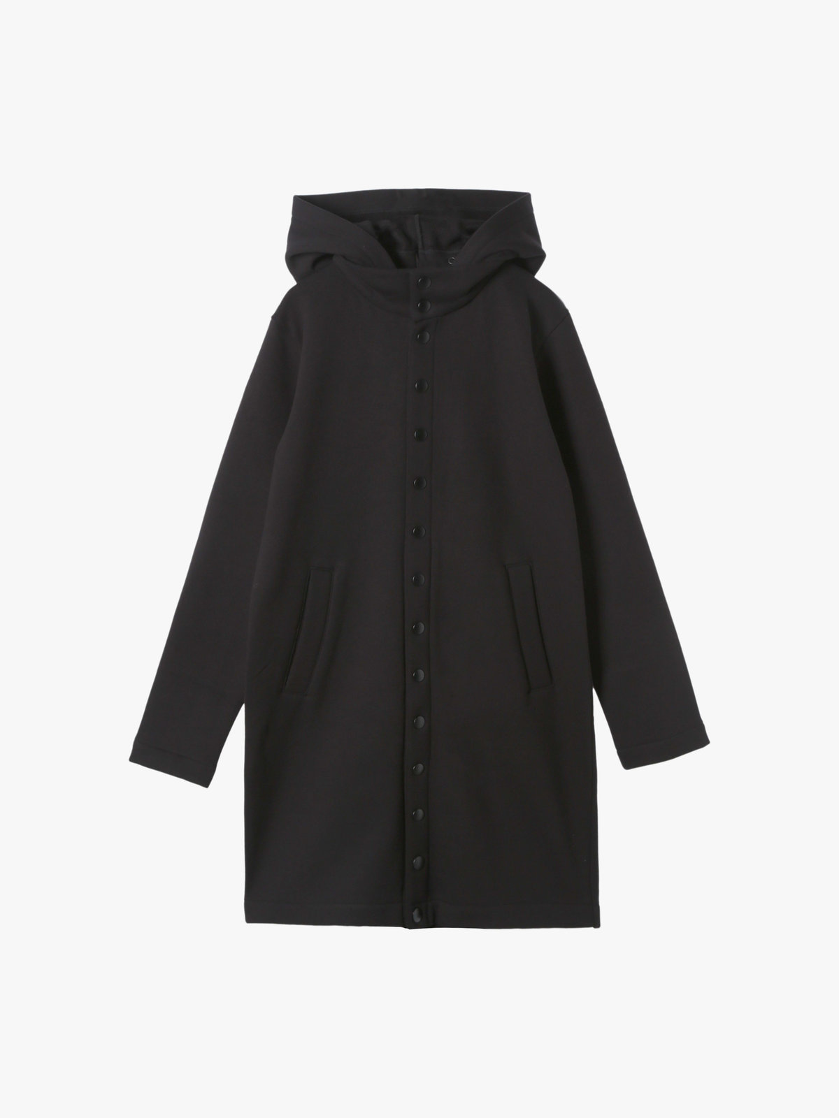 HOMME メンズ メンズ オーガニックコットン メルトン カーディガンプレッション ”Yvan” ブラック