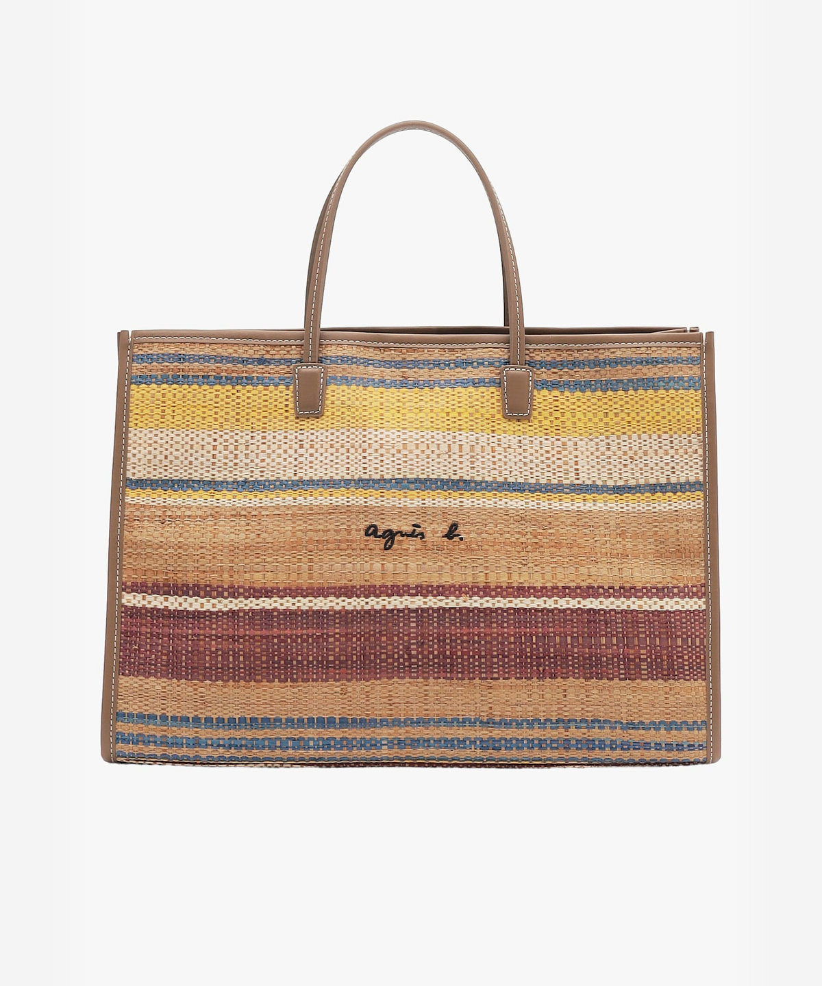 VOYAGE ウィメンズ バッグ＆ウォレット ラフィア ミディアム トートバッグ WAX35-02 ブラウン系その他