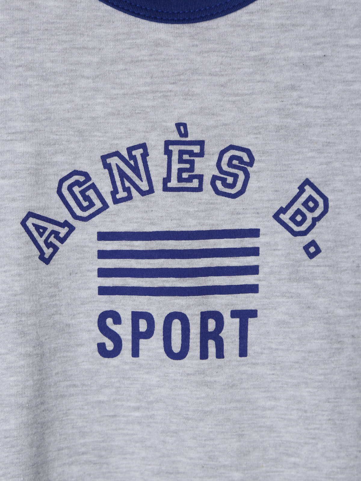 ENFANT ベビー ベビー ロゴ プリント コットン 半袖 Tシャツ グレー