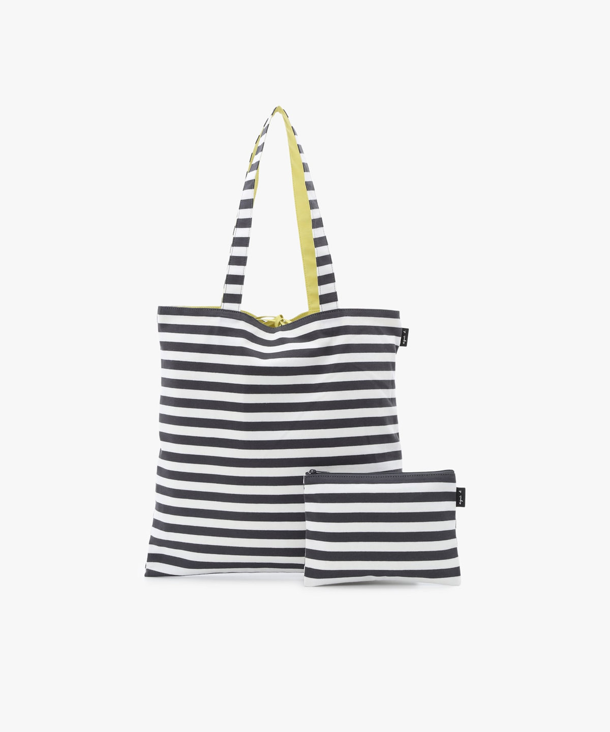 VOYAGE ウィメンズ バッグ＆ウォレット 細ボーダー コットン リバーシブル トートバッグ ZAS11-01 グレー系その他