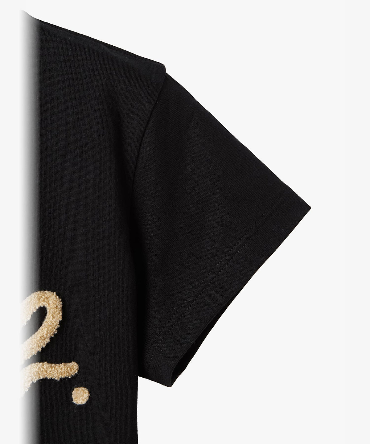 FEMME ウィメンズ "b."ロゴ オーガニックコットン 半袖 Tシャツ "Pulp" ブラック