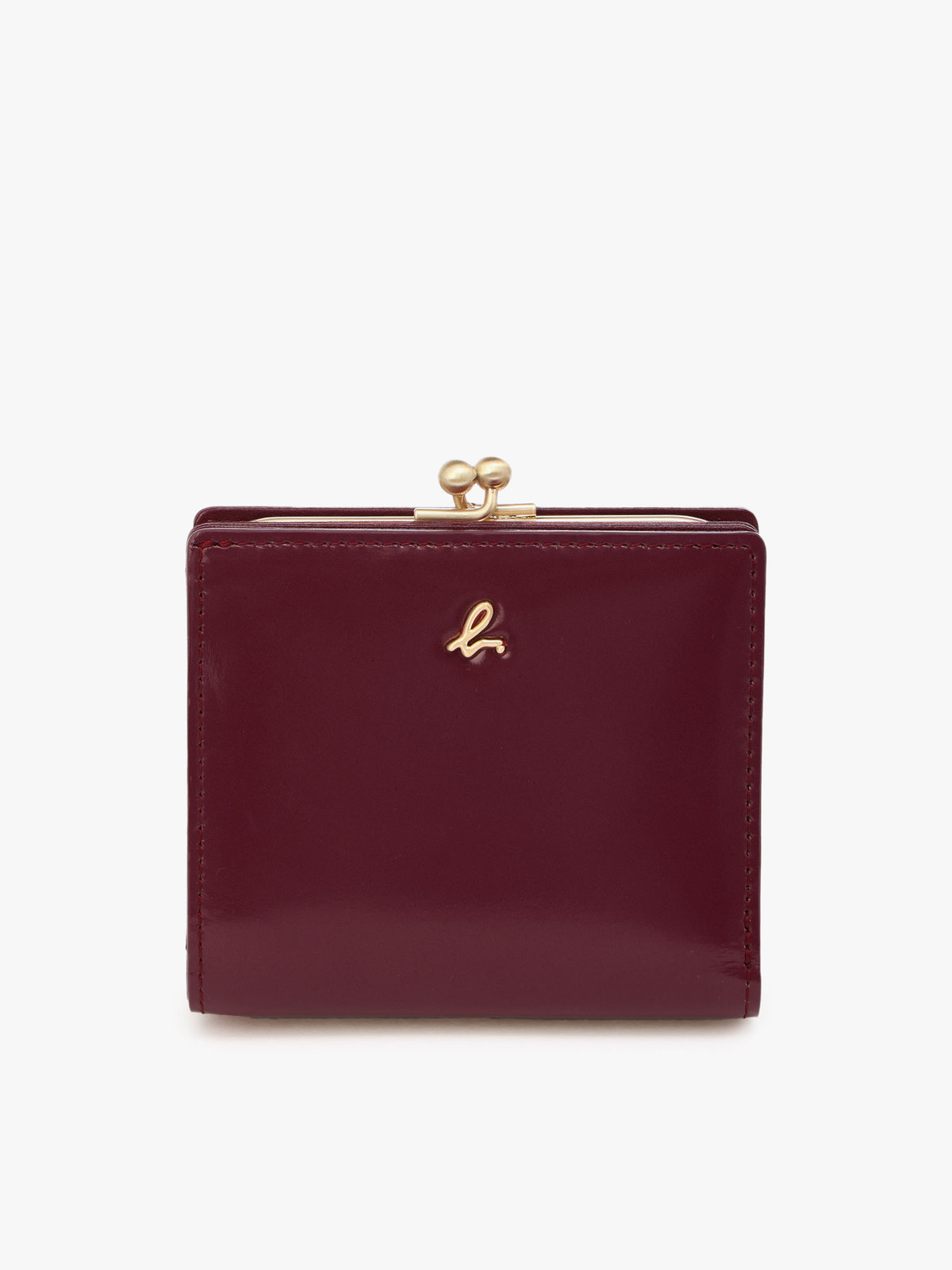 VOYAGE ウィメンズ バッグ＆ウォレット ガラスレザー 二つ折り ウォレット ”Gloria” XAW05-01 レッド系その他