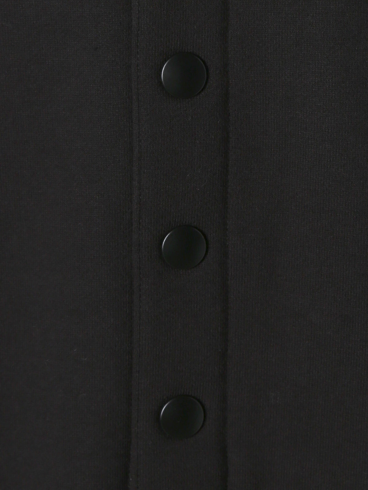 HOMME メンズ メンズ オーガニックコットン メルトン カーディガンプレッション ”Yvan” ブラック