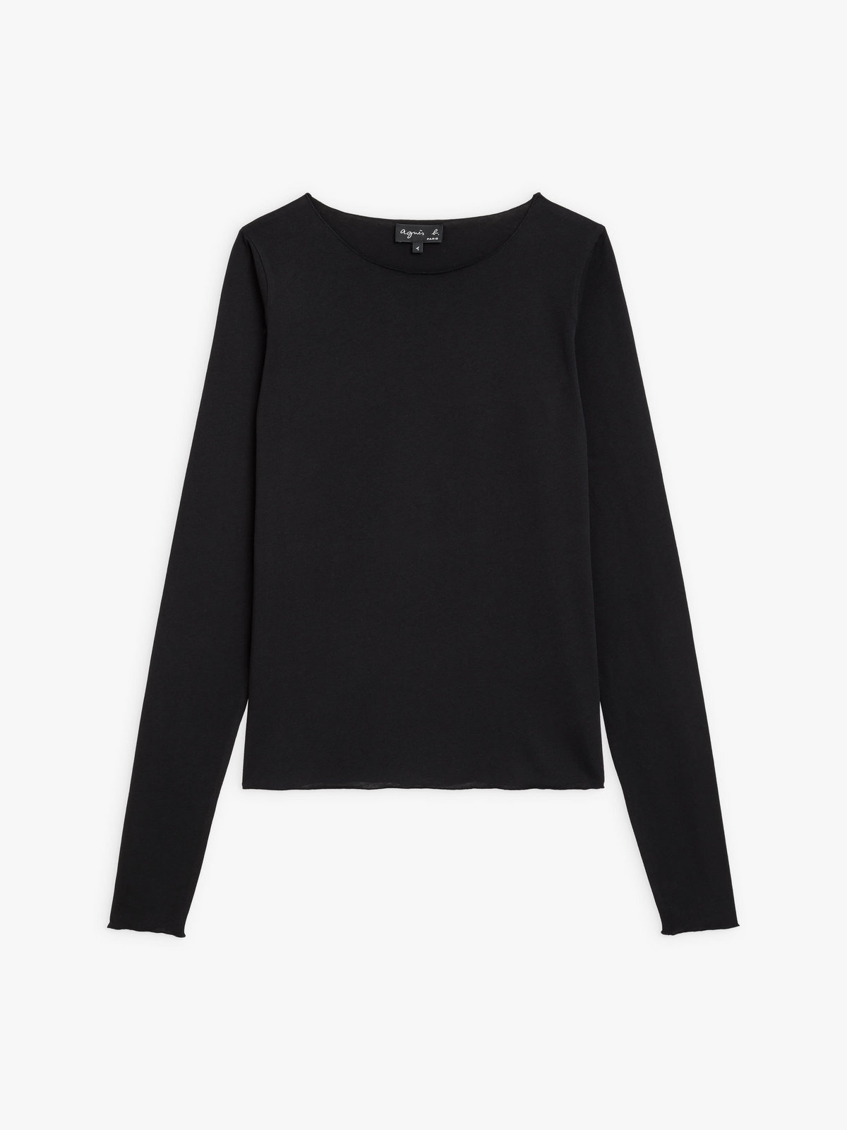 FEMME ウィメンズ J309 TS ロングスリーブコットンTシャツ ブラック