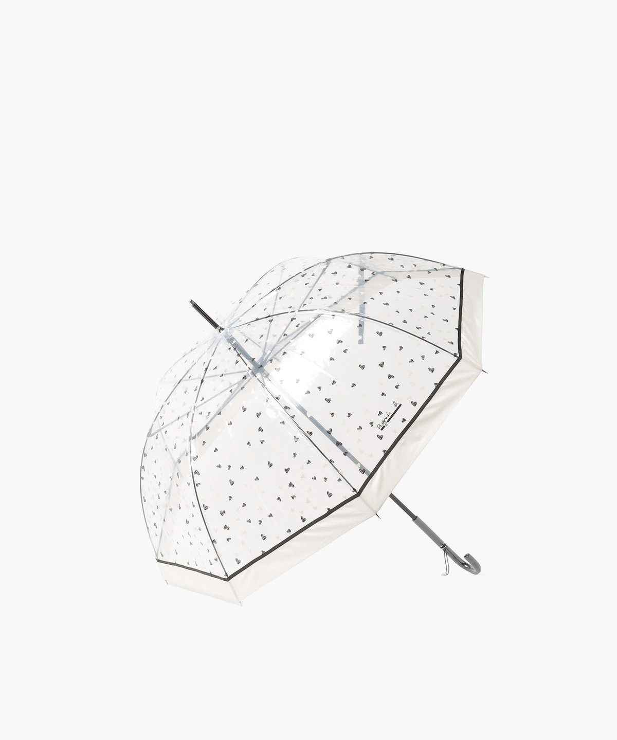 FEMME ウィメンズ ハート ビニール長傘 オフホワイト