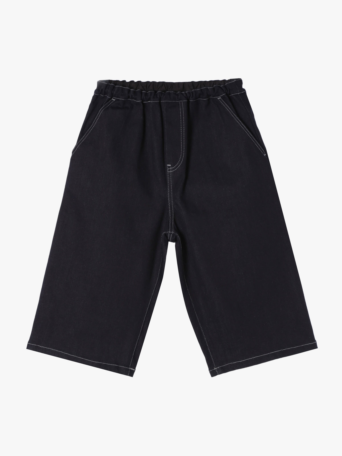 ENFANT ユニセックス キッズ デニムバミューダパンツ ネイビー