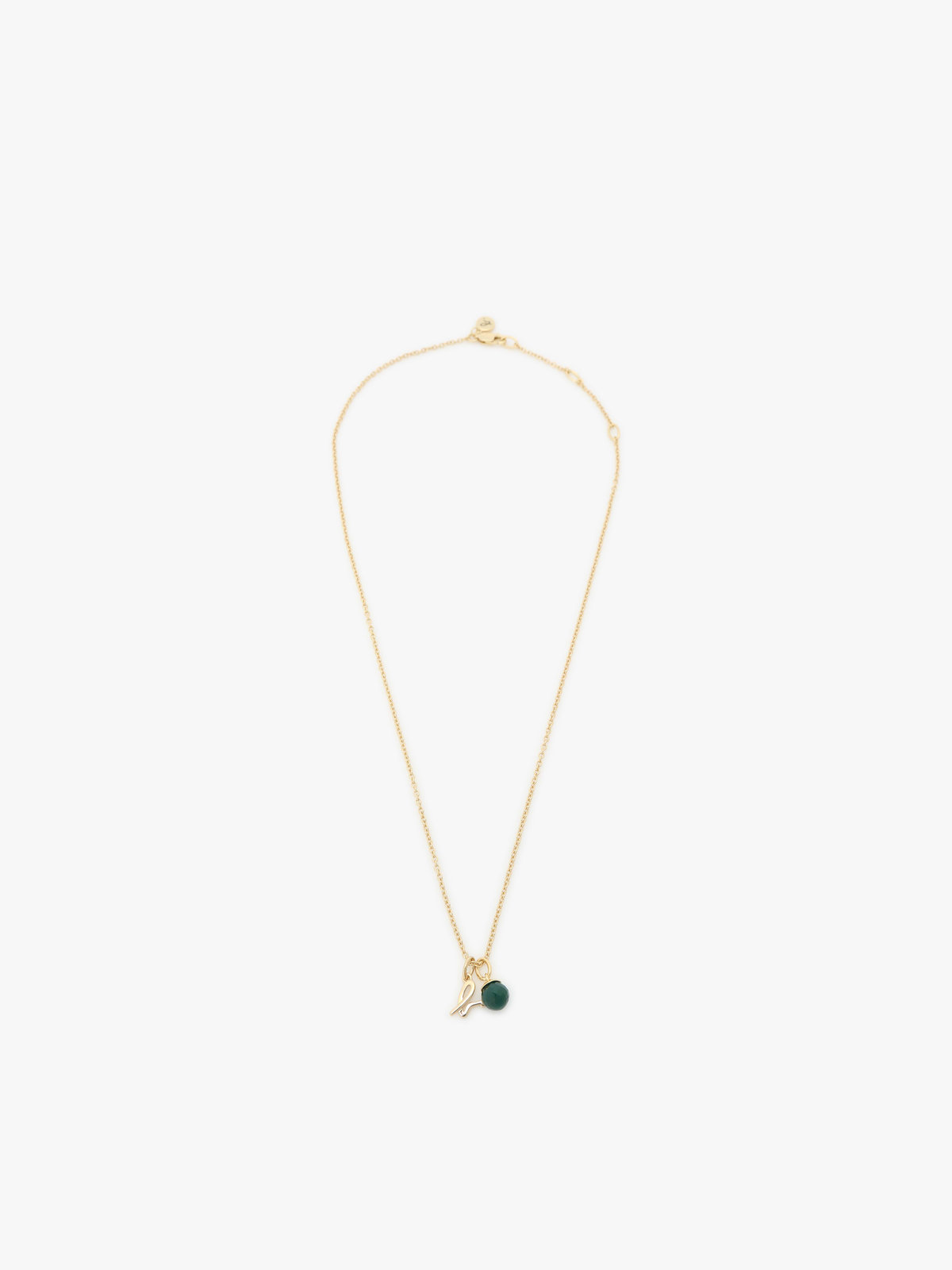 FEMME ウィメンズ ストーンネックレス ”Green Chalcedony” グリーン系その他