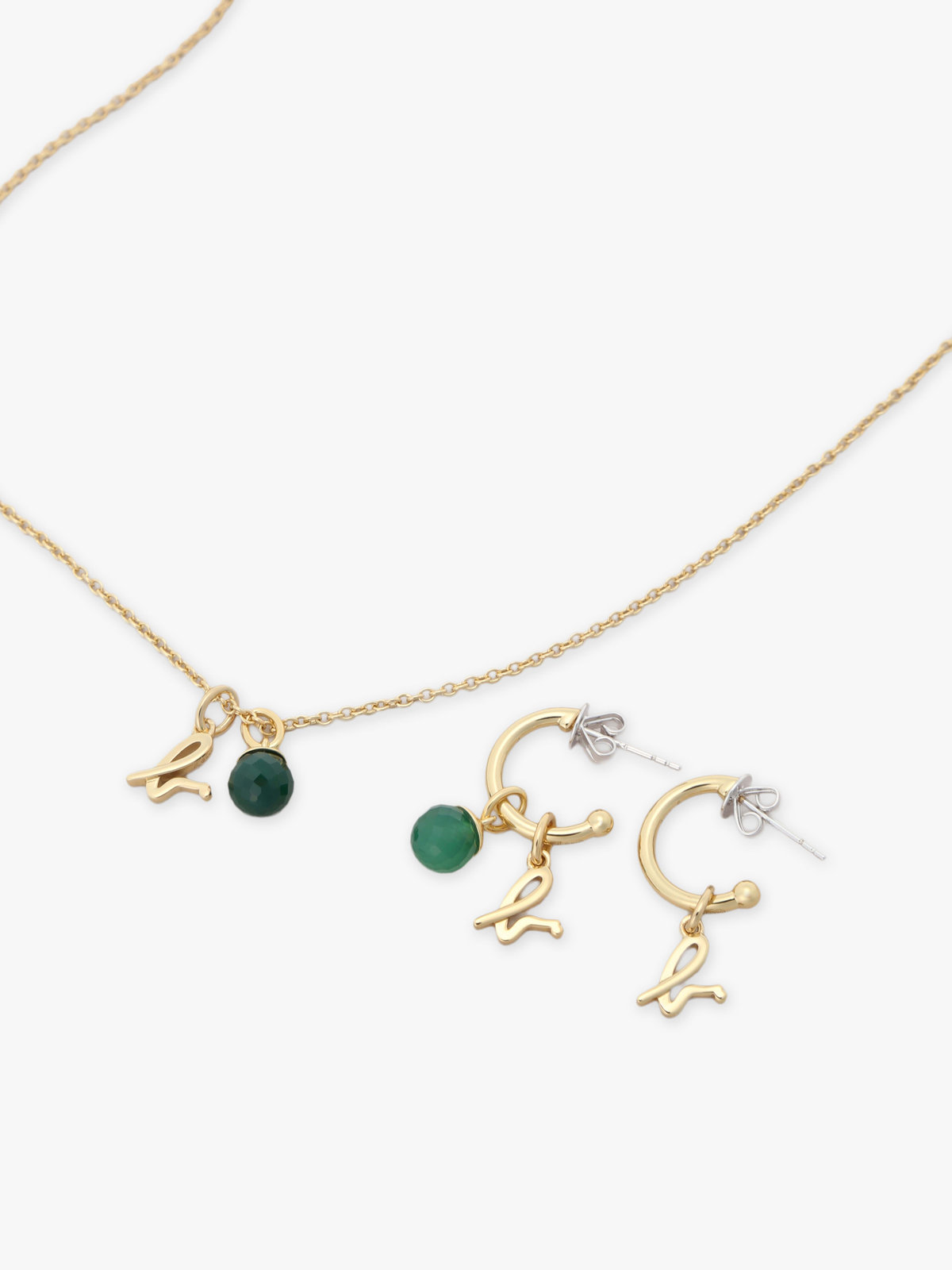 FEMME ウィメンズ ストーンネックレス ”Green Chalcedony” グリーン系その他