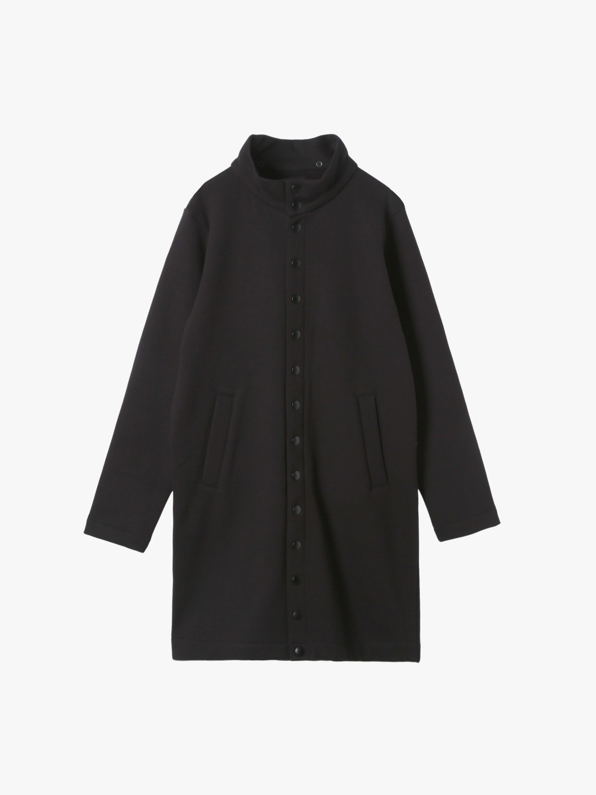 HOMME メンズ メンズ オーガニックコットン メルトン カーディガンプレッション ”Yvan” ブラック