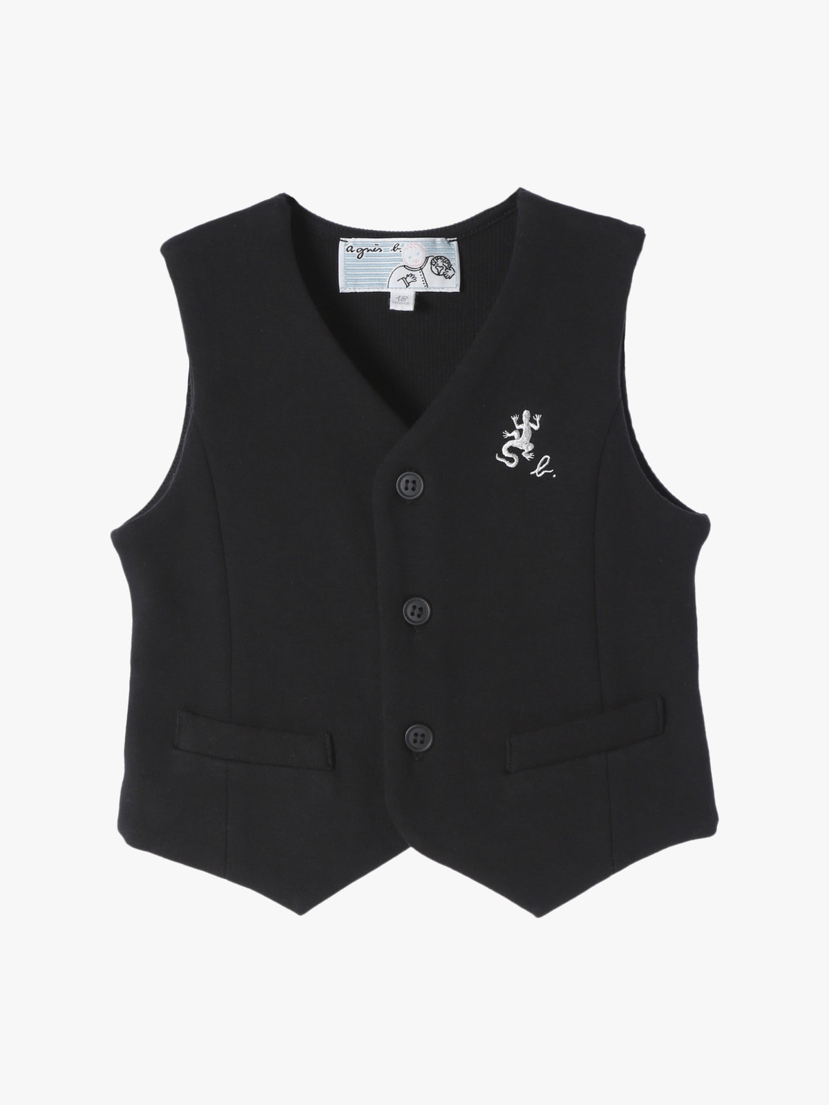ENFANT ベビー ベビー ジレ ブラック