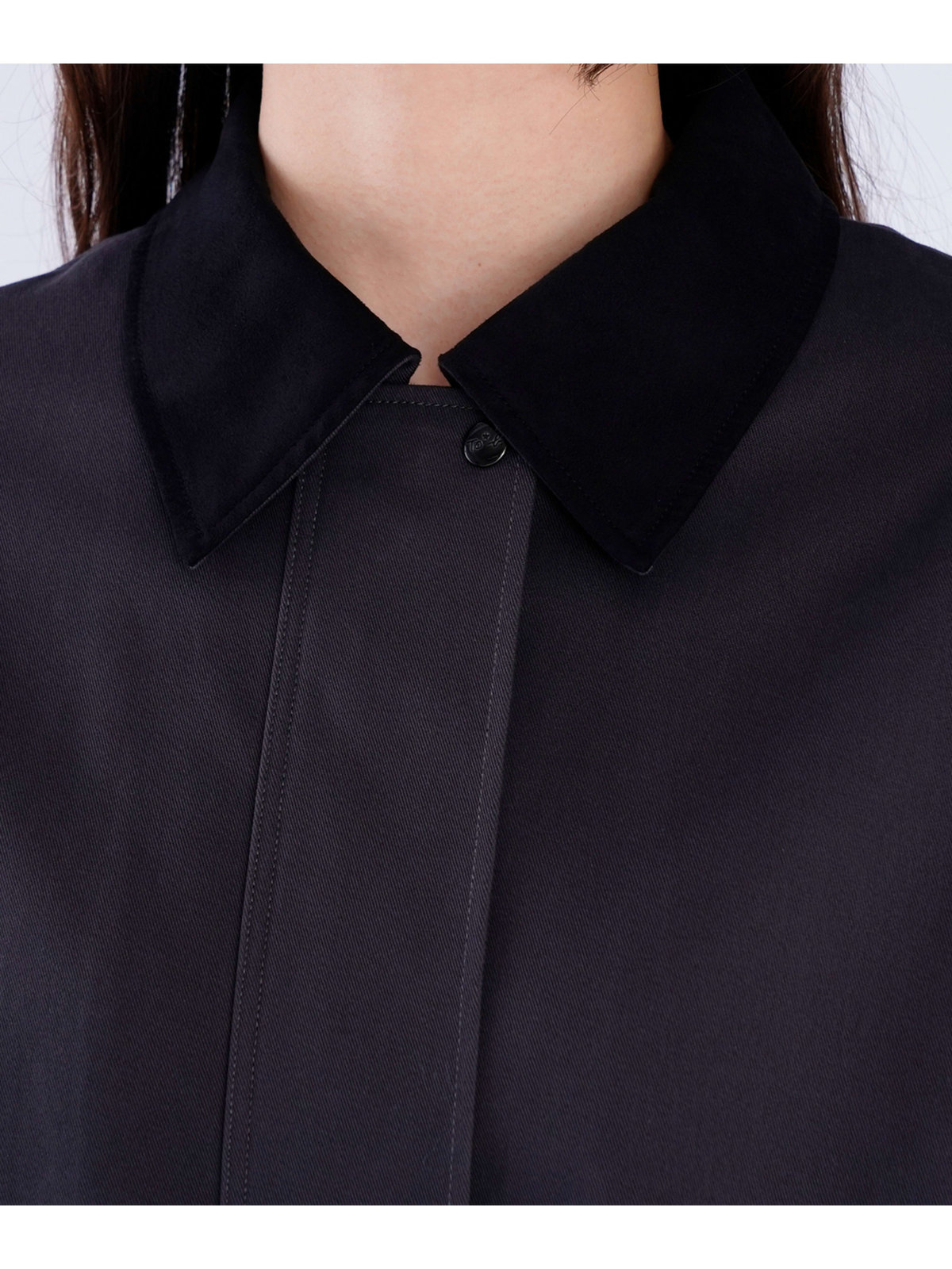 To b. by agnès b. 【Outlet】コットン ピーチ ツイル ジャケット グレー