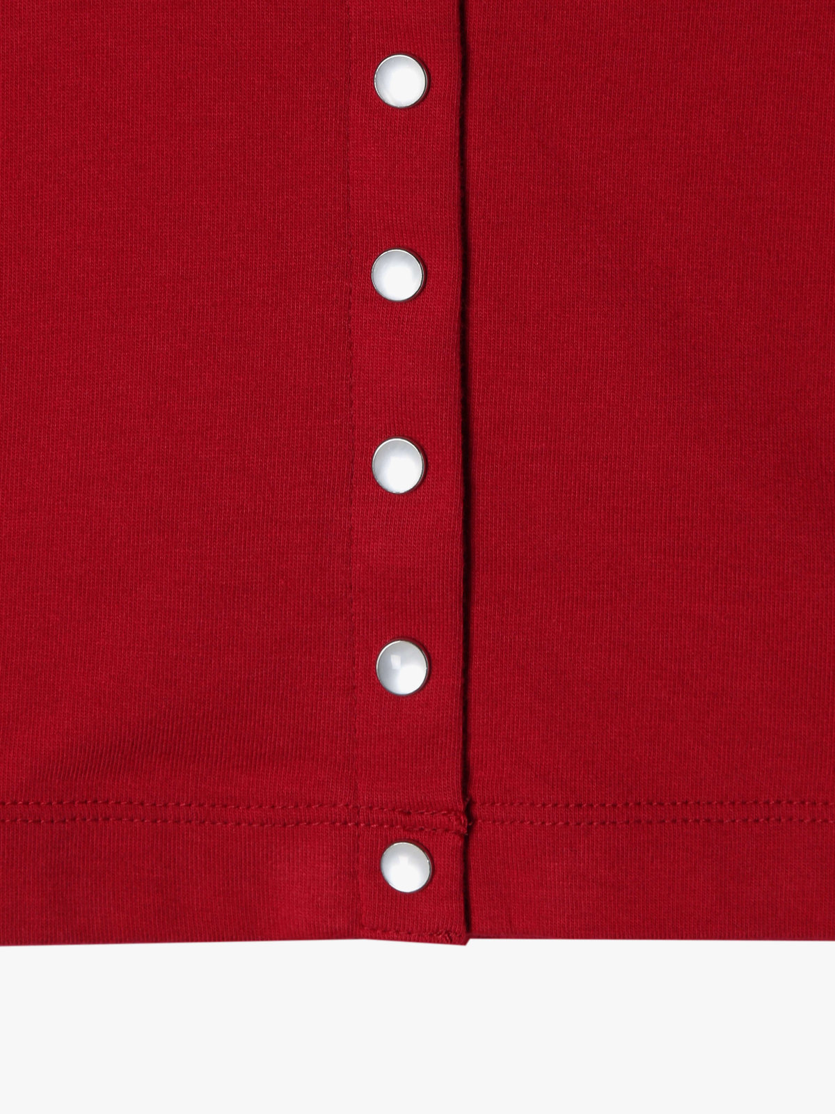 ENFANT ベビー ベビー コットン 長袖 カーディガンプレッション レッド