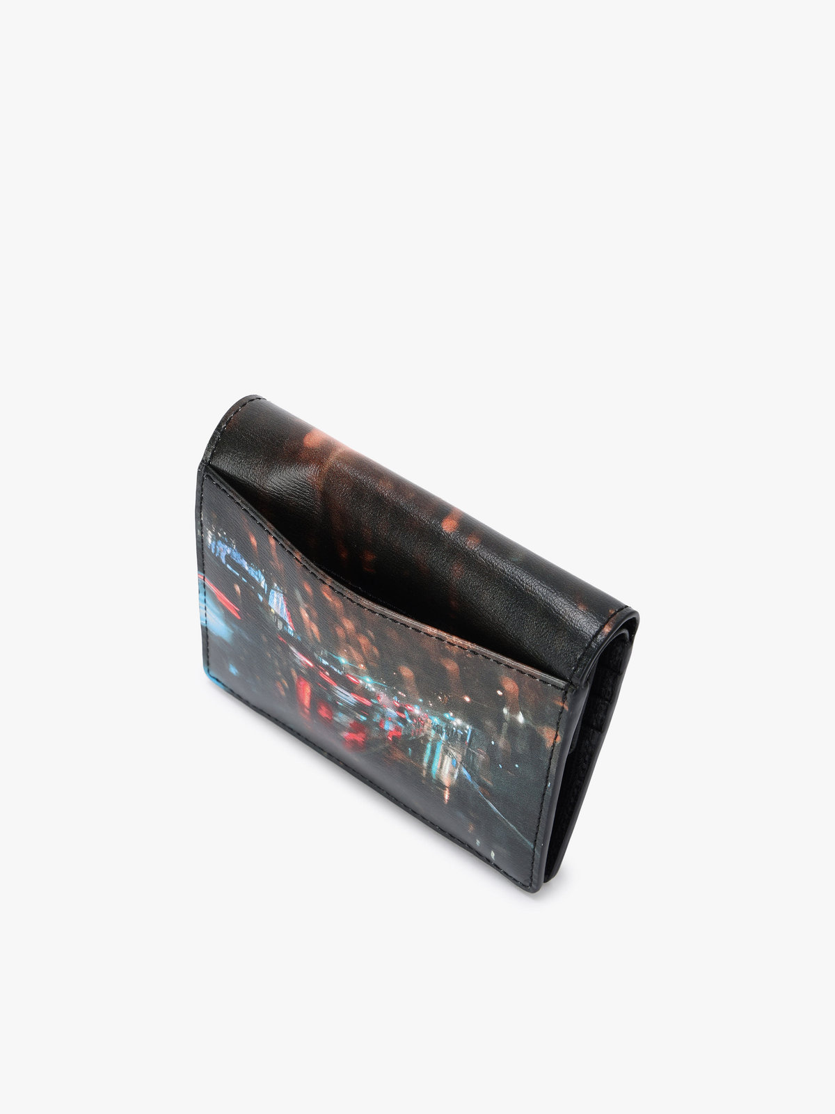 VOYAGE ウィメンズ バッグ＆ウォレット 【Outlet】フォトプリント レザー 二つ折り  ウォレット YAW01A-01 ブラック