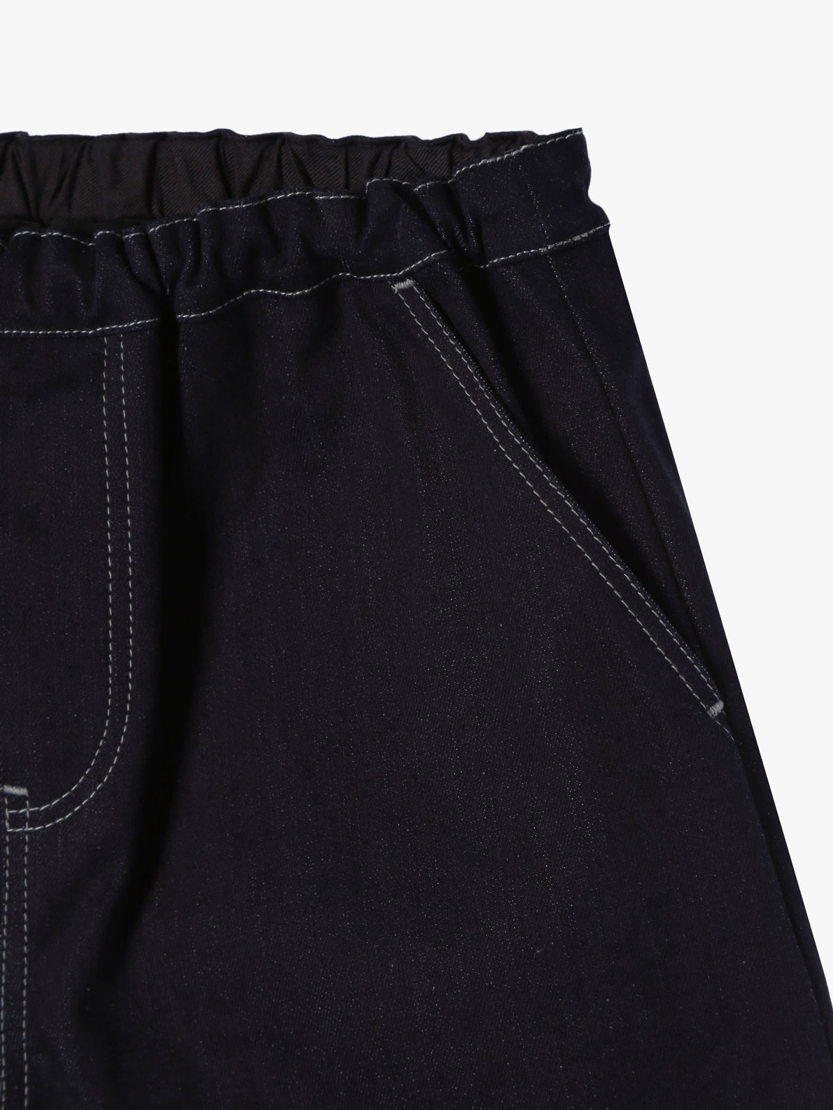 ENFANT ユニセックス キッズ デニムバミューダパンツ ネイビー