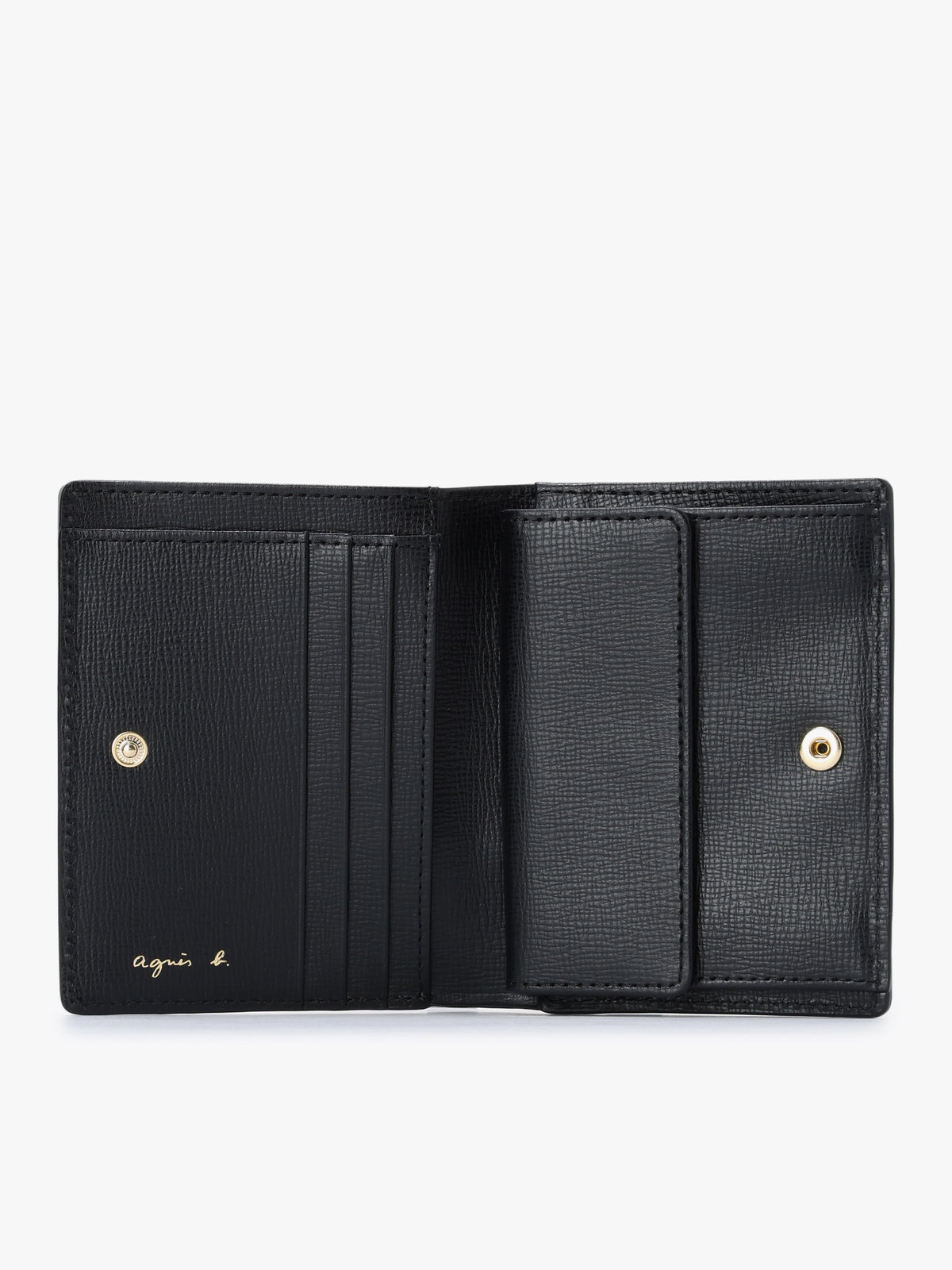 VOYAGE ウィメンズ バッグ＆ウォレット 【Outlet】フォトプリント レザー 二つ折り  ウォレット YAW01A-01 ブラック