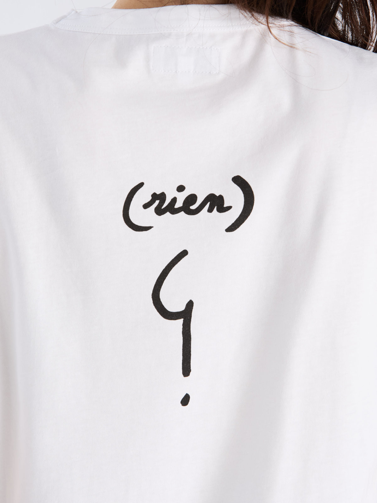 FEMME ウィメンズ コットン メッセージ 半袖 Tシャツ ホワイト