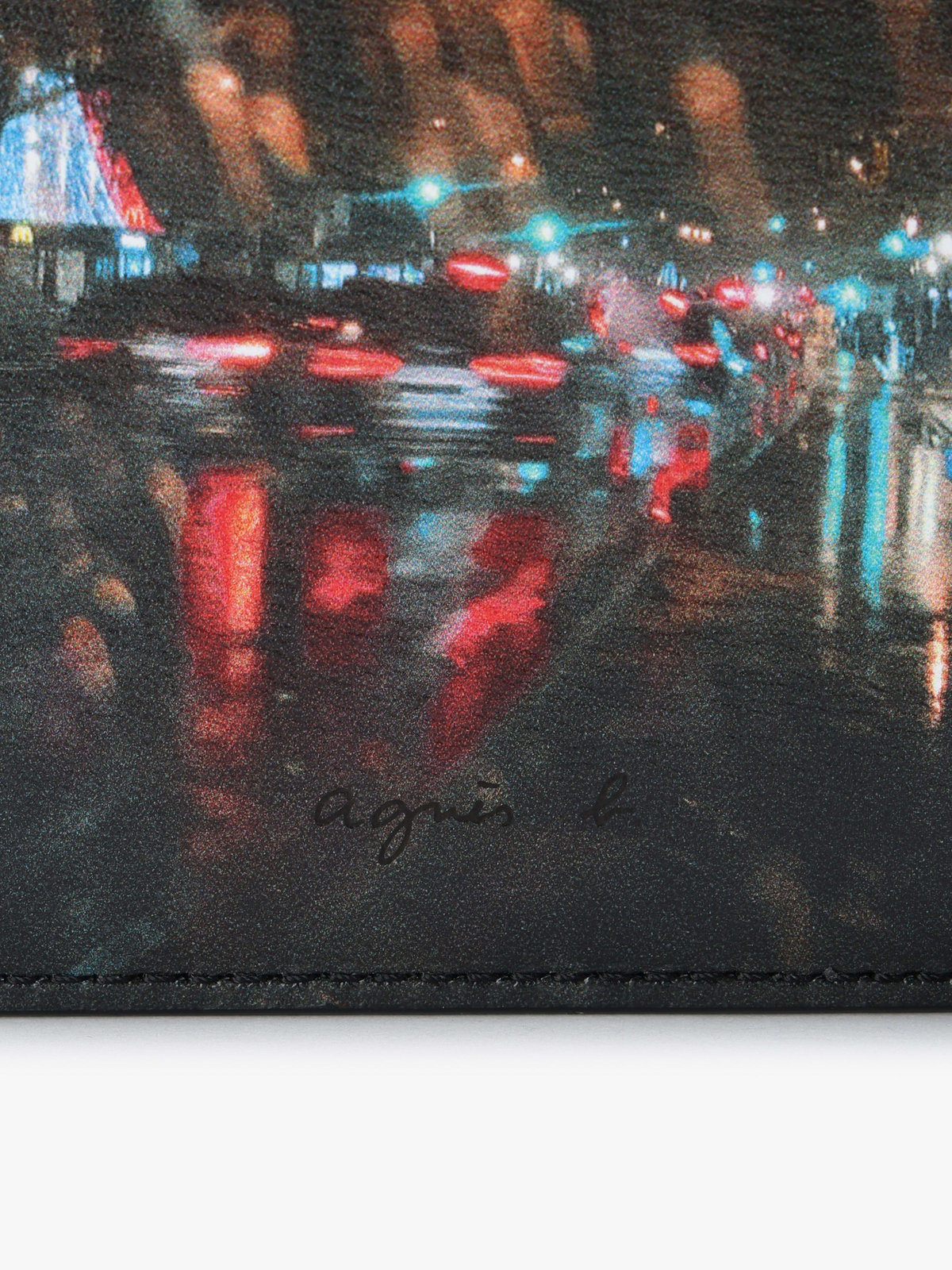 VOYAGE ウィメンズ バッグ＆ウォレット 【Outlet】フォトプリント レザー 二つ折り  ウォレット YAW01A-01 ブラック