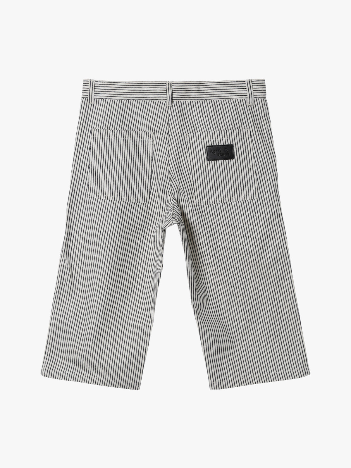 ENFANT ユニセックス キッズ ストライプ コットン ハーフ パンツ ネイビー