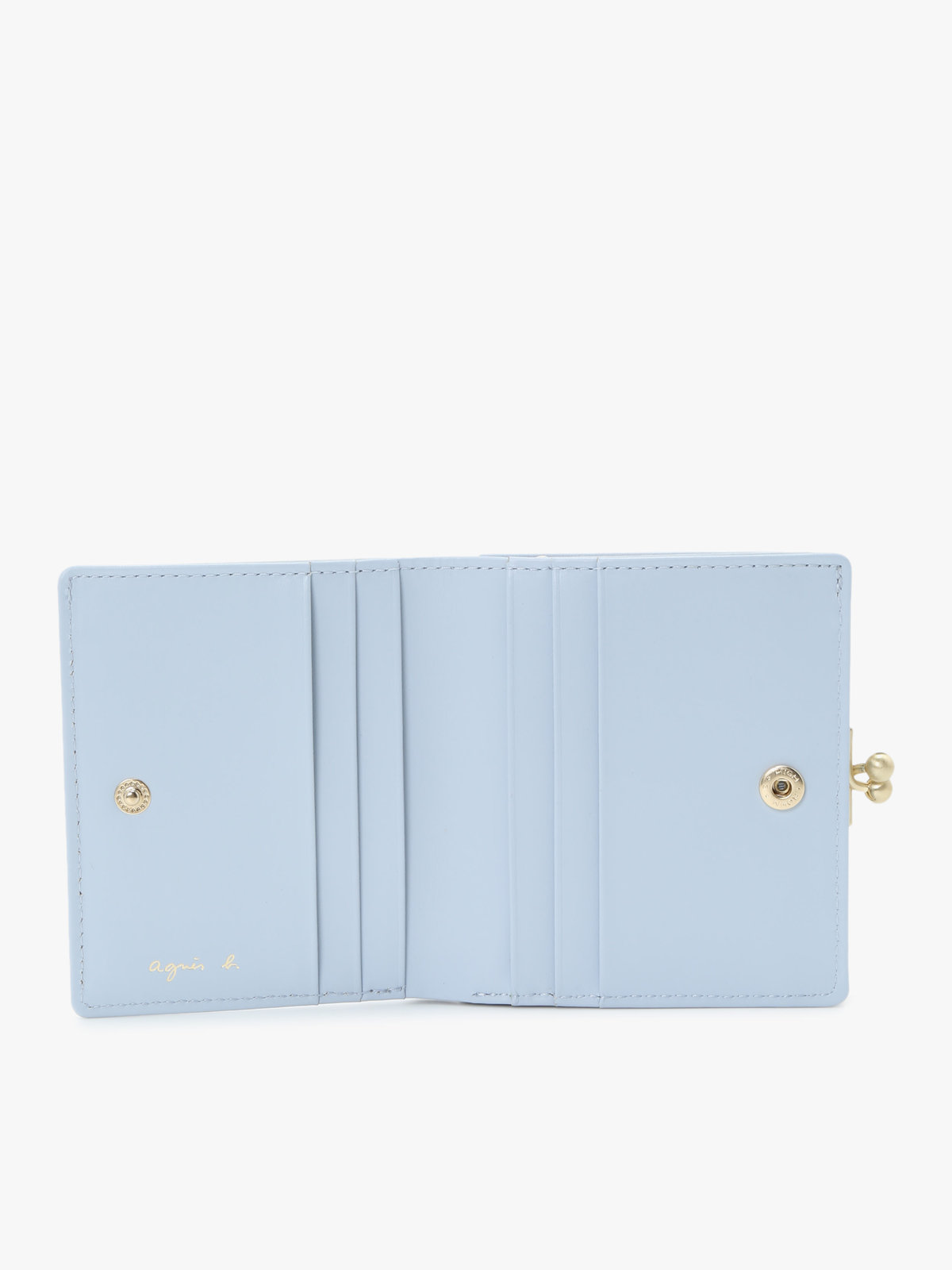 VOYAGE ウィメンズ バッグ＆ウォレット ガラスレザー 二つ折り ウォレット ”Gloria” XAW05-01 ブルー