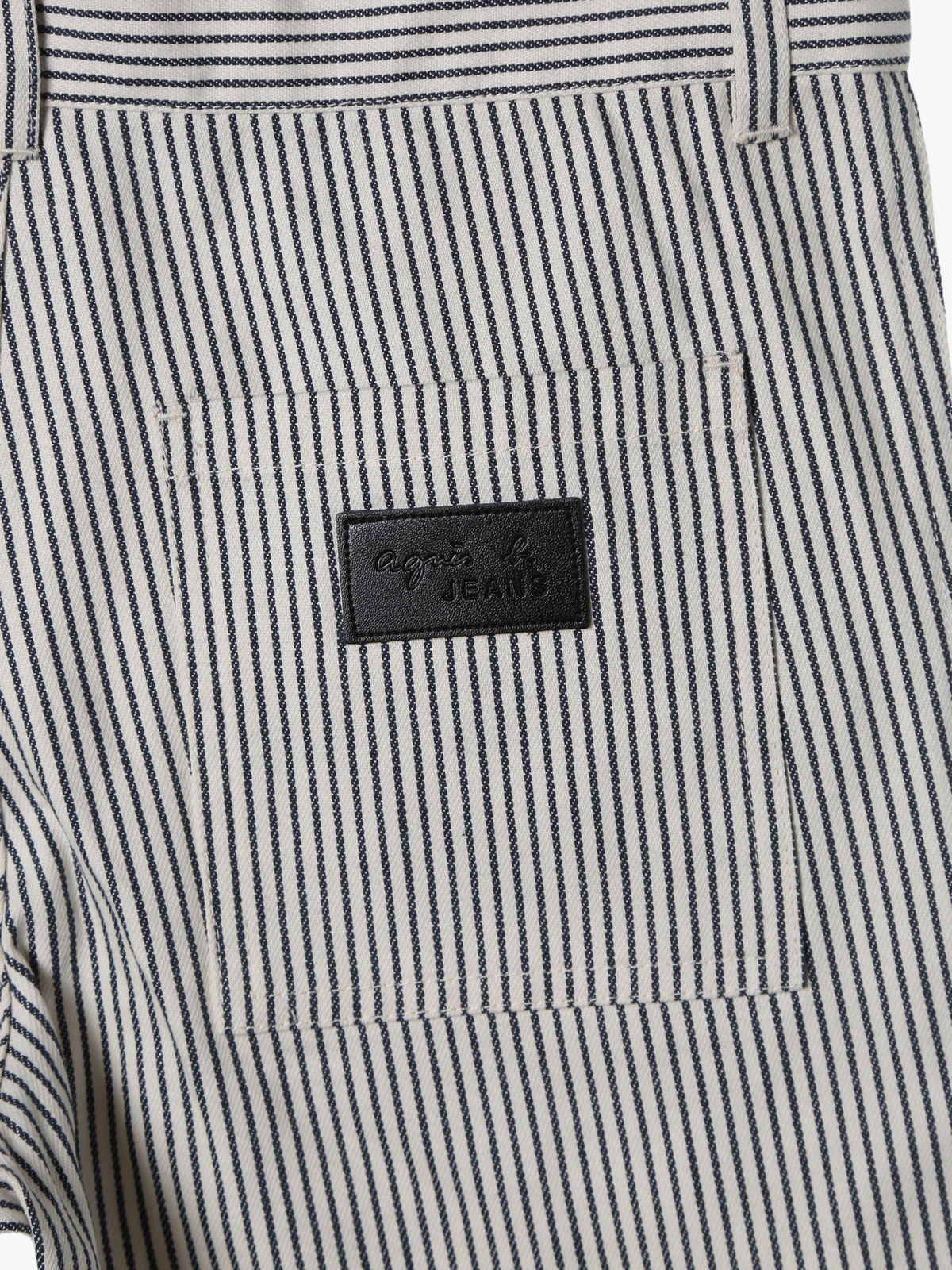 ENFANT ユニセックス キッズ ストライプ コットン ハーフ パンツ ネイビー