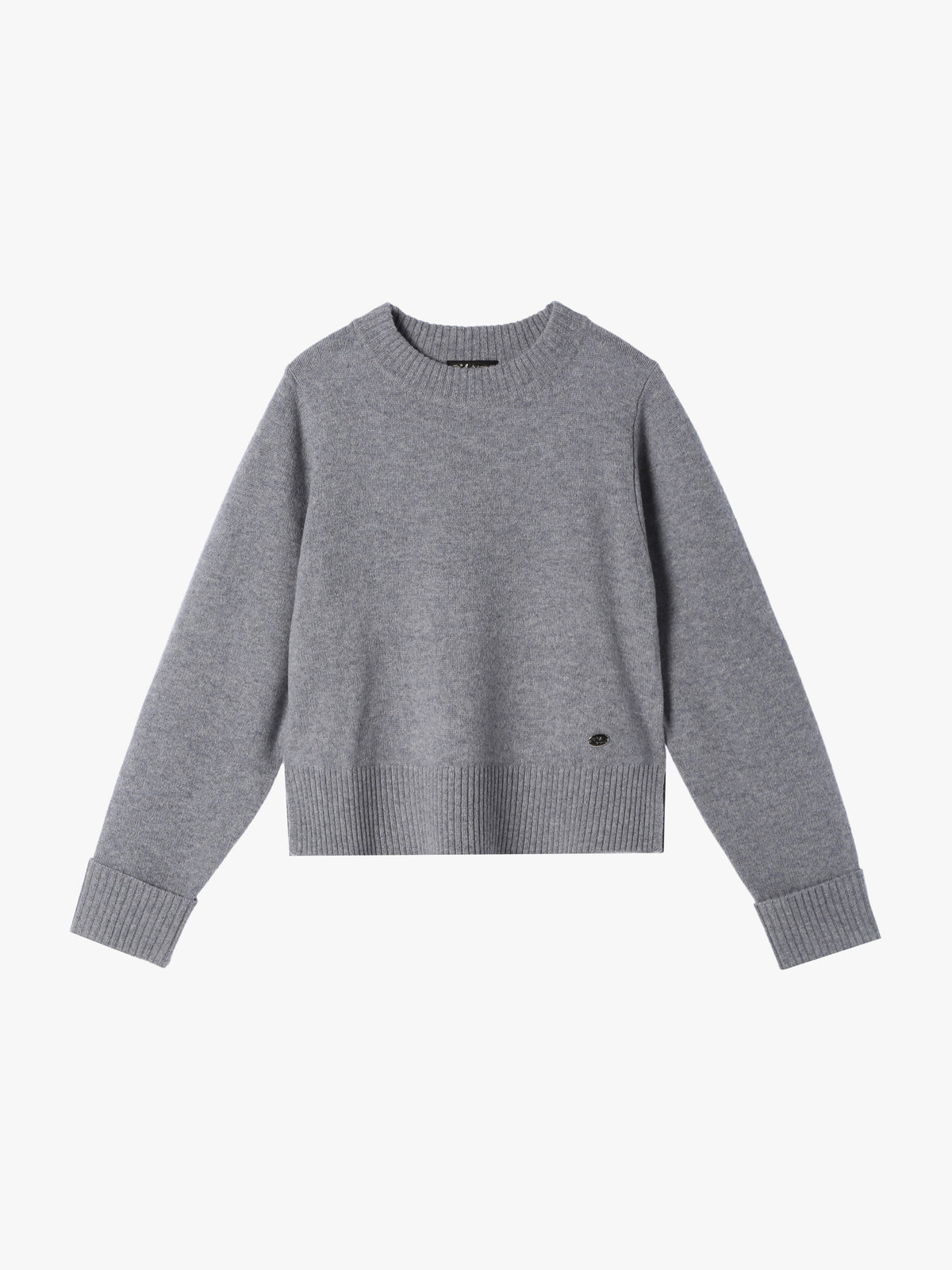 To b. by agnès b. 【Outlet】ウール リブカフス ニット プルオーバー グレー