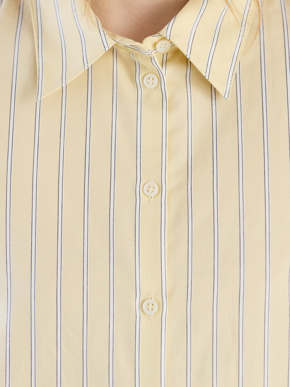 To b. by agnès b. 【Outlet】ドビーストライプシャツドレス イエロー