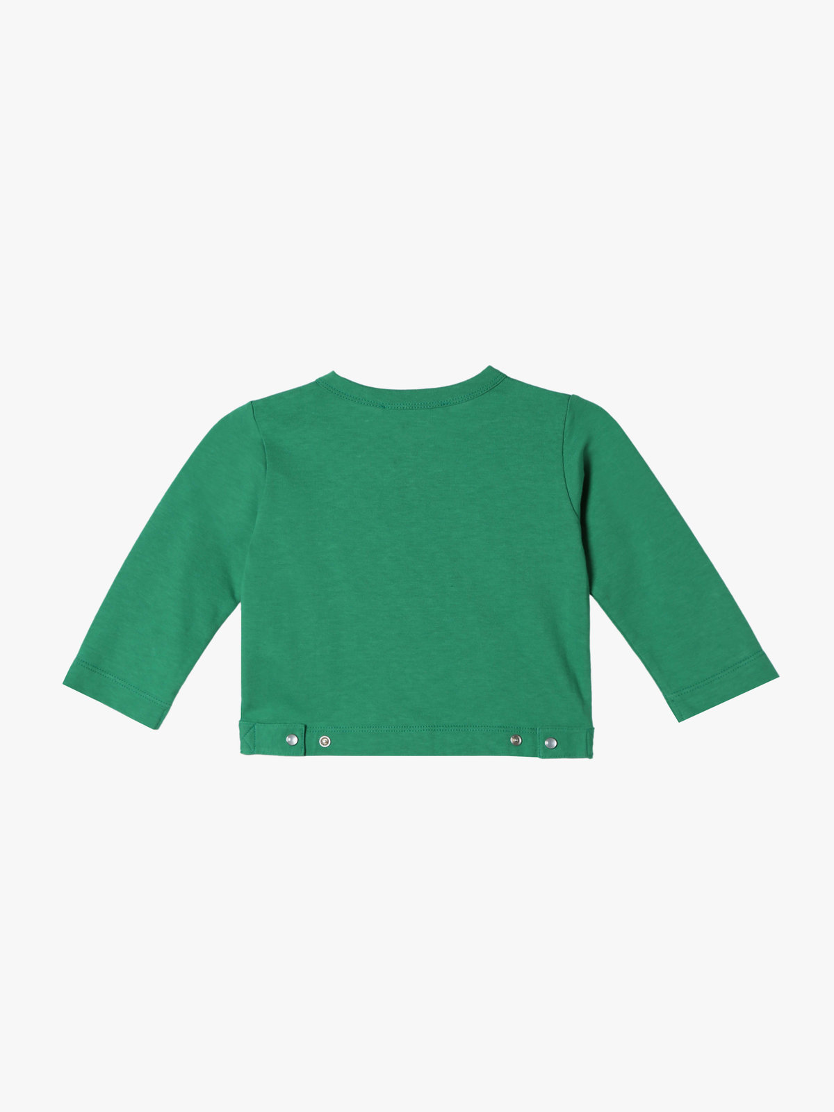 ENFANT ベビー ベビー コットン 長袖 カーディガンプレッション グリーン