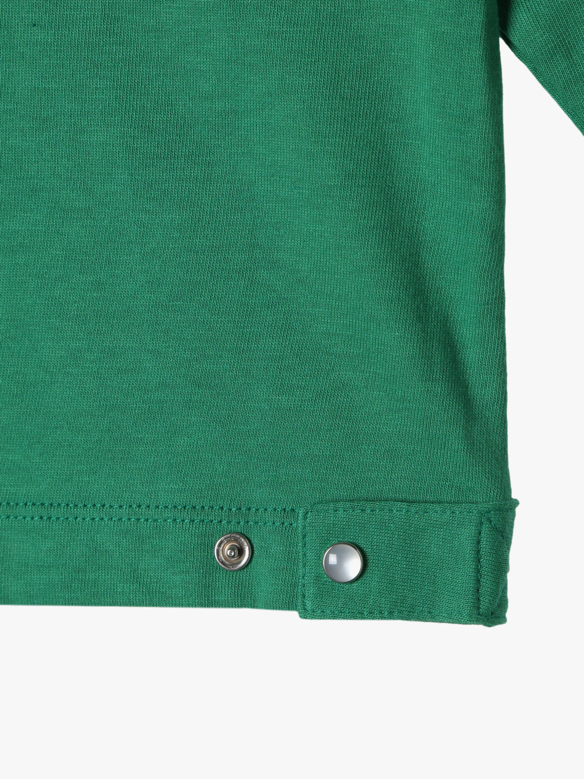 ENFANT ベビー ベビー コットン 長袖 カーディガンプレッション グリーン