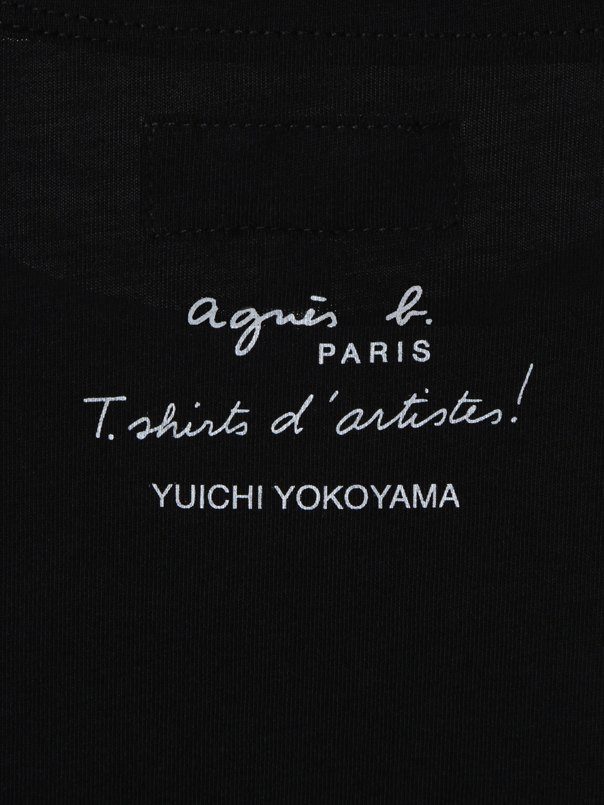 FEMME ウィメンズ プリント コットン 半袖 アーティスト Tシャツ ブラック